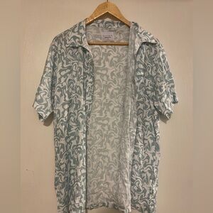 ALLFENIX Small Men’s Button Down Short Sleeve Top